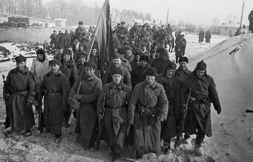 Части Красной Армии вступают в Выборг, 1940 год