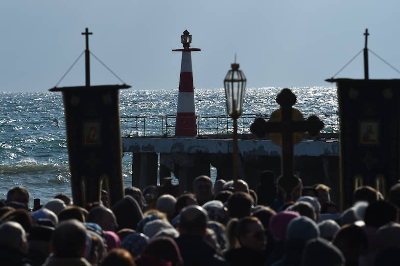 Крещенские купания в Алуште, Республика Крым