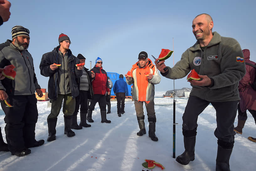 В августе 2015 года арбуз доставили в Арктику для участников операции по спасению полярников на дрейфующей станции «Северный полюс-2015»