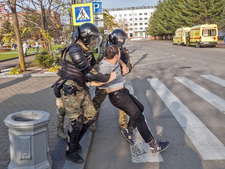 Митинг в поддержку бывшего губернатора Хабаровского края Сергея Фургала