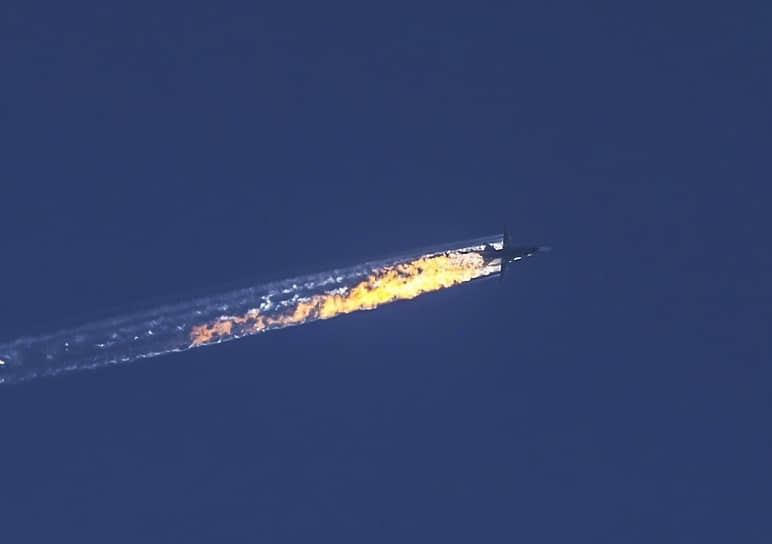 Утром 24 ноября 2015 года российский фронтовой бомбардировщик Су-24М, входивший в авиационную группу в Сирии, был сбит в районе сирийско-турецкой границы ракетой «воздух—воздух», выпущенной самолетом F-16 турецких ВВС