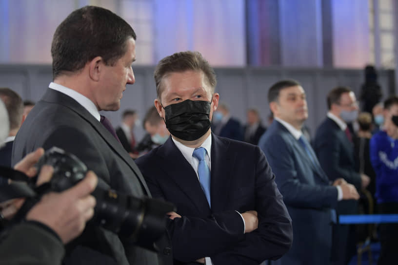 Президент «Ростелекома» Михаил Осеевский (слева) и председатель правления «Газпрома» Алексей Миллер