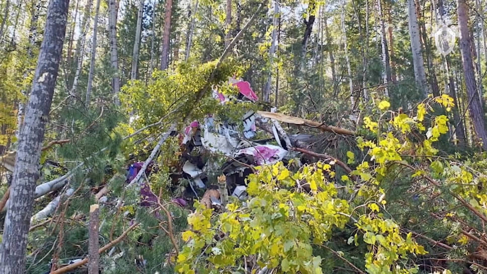 Пассажирский самолет L-410 на месте жесткой посадки в Иркутской области