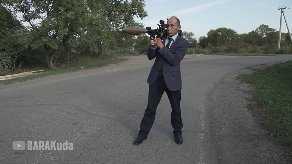Кадр из видеоролика «Виталий Наливкин предотвратил теракт»