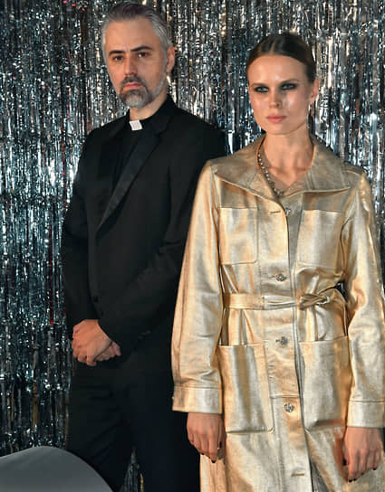 Актриса Александра Ревенко и саунд-продюсер Антон Севидов на гала-ужине «GQ: 20 лет в России»