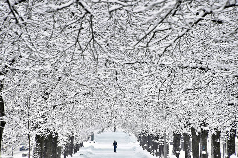 Москва после снегопада