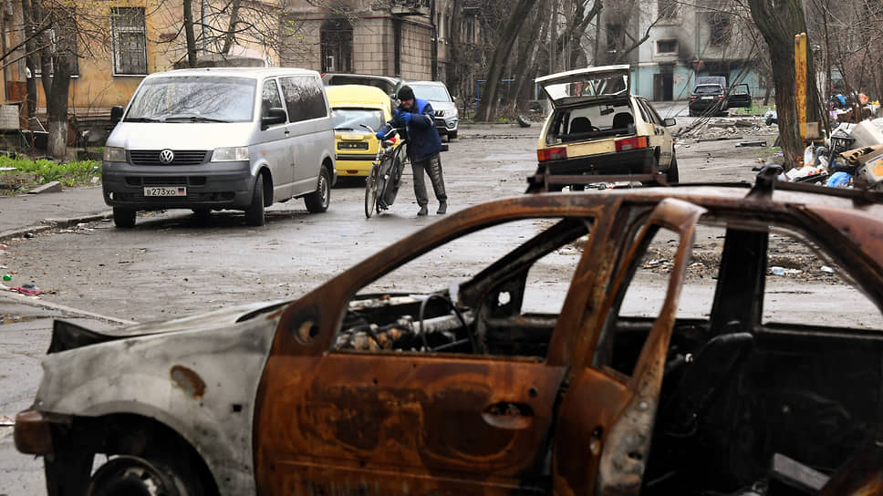 Последствия боев в Мариуполе