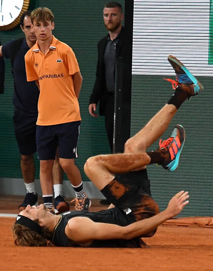 Париж, Франция. Немецкий теннисист Александр Зверев на чемпионате Roland Garros