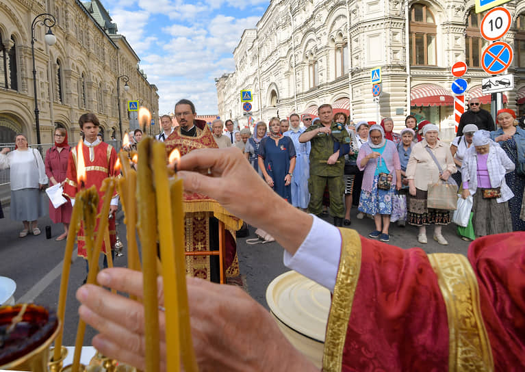 Молебен пророку Илие на Красной площади