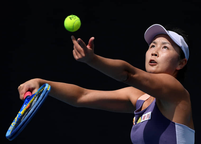 Китайская теннисистка Пэн Шуай на Открытом чемпионате Австралии (январь 2020 года)