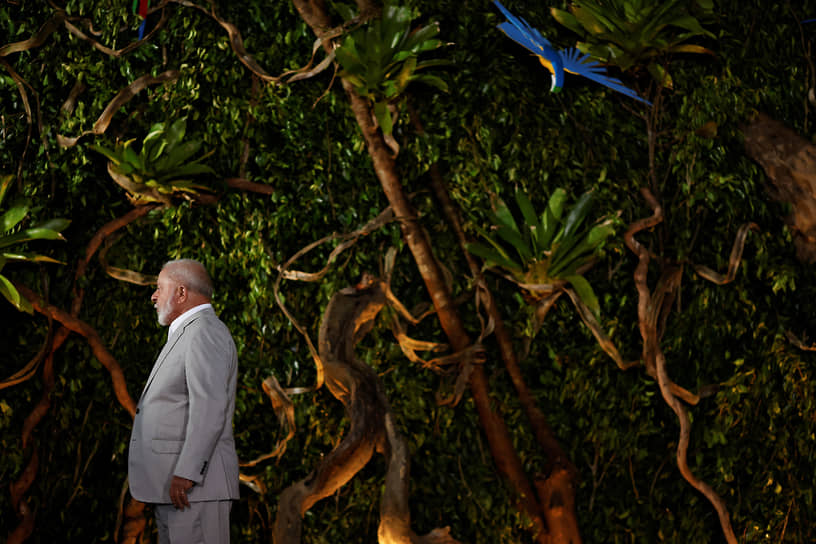 Президент Бразилии Луис Инасиу Лула да Силва на саммите по проблемам Амазонии