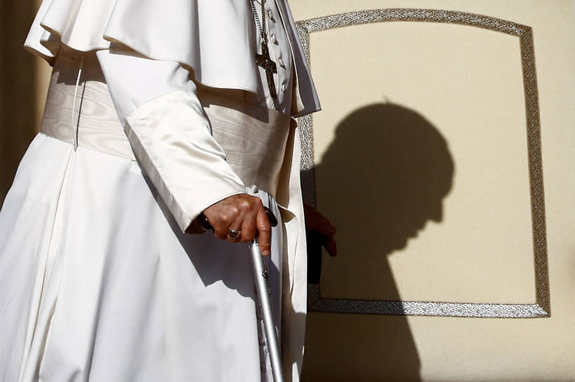 Ватикан. Папа римский Франциск на еженедельной аудиенции на площади Святого Петра