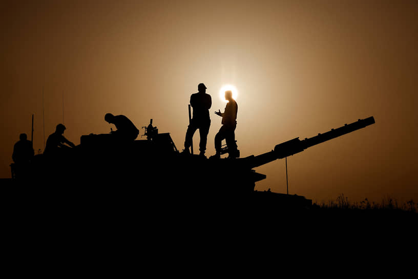 Израиль. Военные охраняют границу с сектором Газа