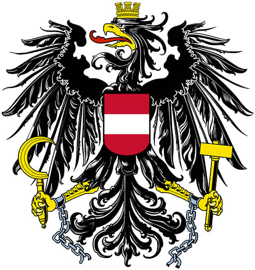 Черный орел на гербе Габсбургов