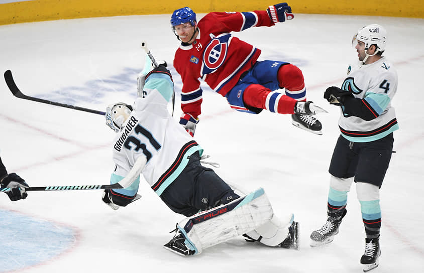 Монреаль, Канада. Матч НХЛ между клубами «Монреаль Канадиенс» и «Сиэтл Кракен»