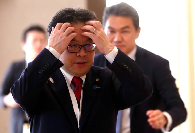 Руководитель фракции ЛДП в верхней палате парламента Хиросигэ Сэко