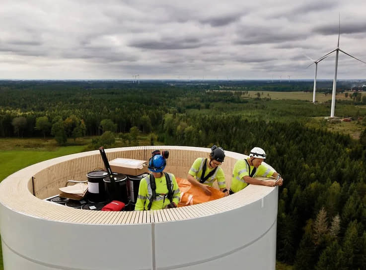 Инженеры работают над строительством самой высокой в мире ветряной установки из дерева