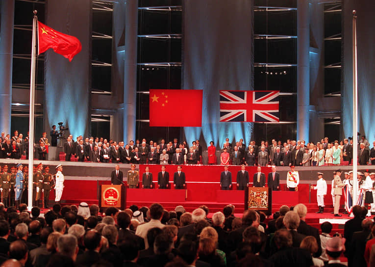 Церемония официального возвращения Гонконга в состав КНР. 1997 год