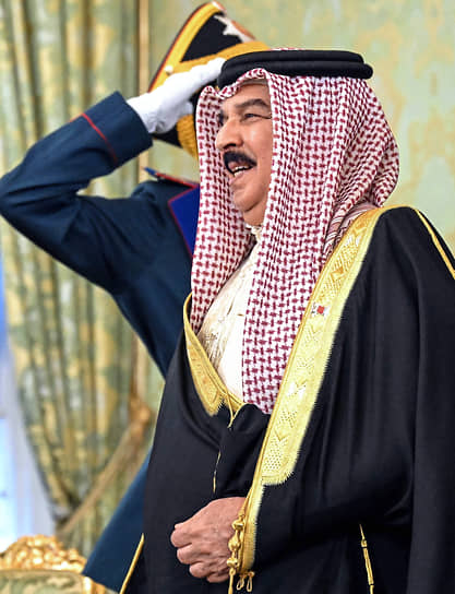 Москва. Король Бахрейна Хамад бен Иса аль-Халифа на встрече с президентом России Владимиром Путиным в Кремле