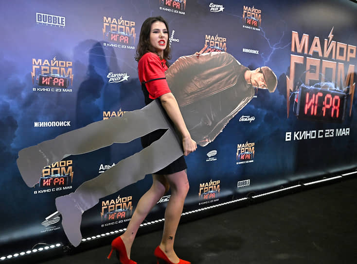Актриса Ирина Паутова на премьере фильма «Майор Гром: Игра»