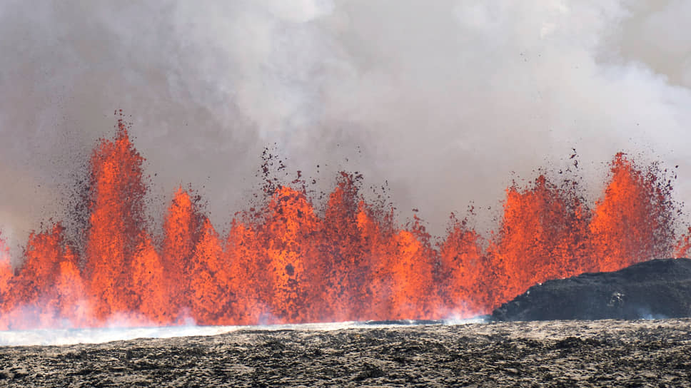 Извержение вулкана в Исландии