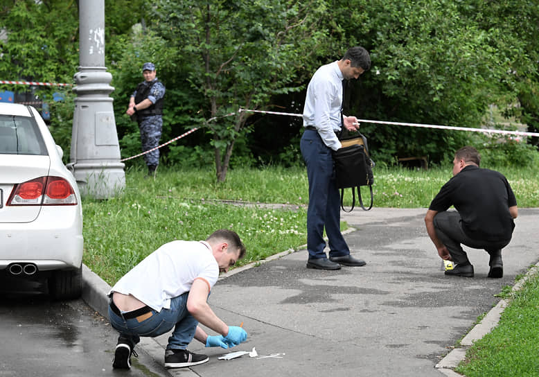 Кадры с места убийства