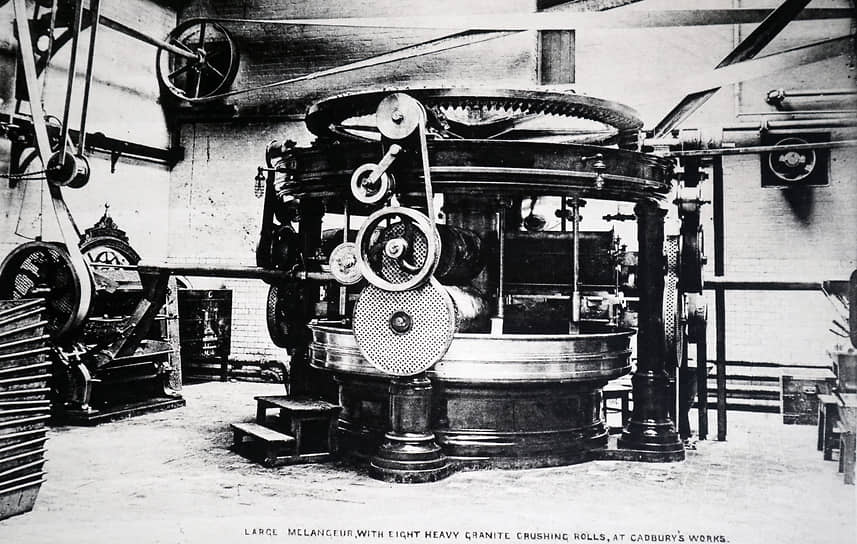 Меланжер на заводе Cadbury в Борнвилле, 1892 год