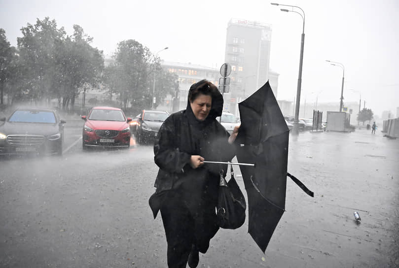 Ведущий специалист центра погоды «Фобос» Евгений Тишковец сообщил, что за один час в Москве выпало 22 мм осадков, это около трети месячной нормы
