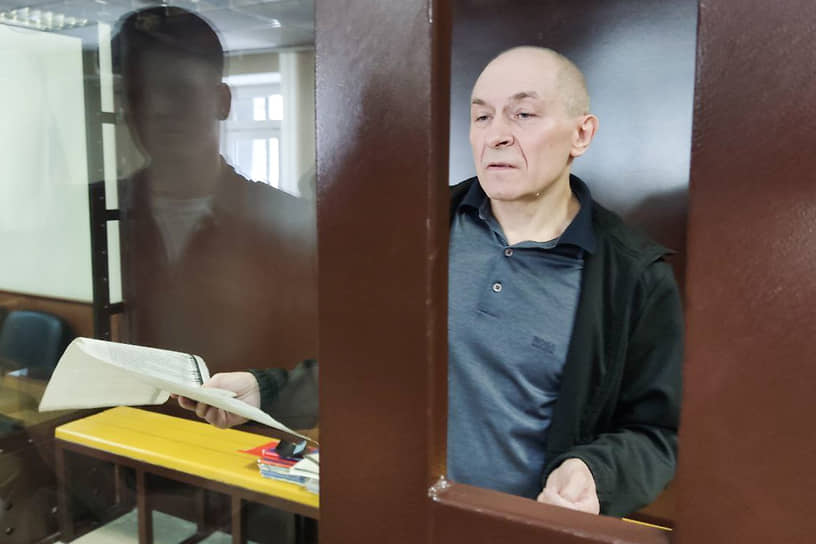 Юрий Чекин во время оглашения приговора в суде Ханты-Мансийского автономного округа