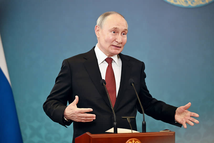 Владимир Путин на пресс-конференции по итогам визита в Астану