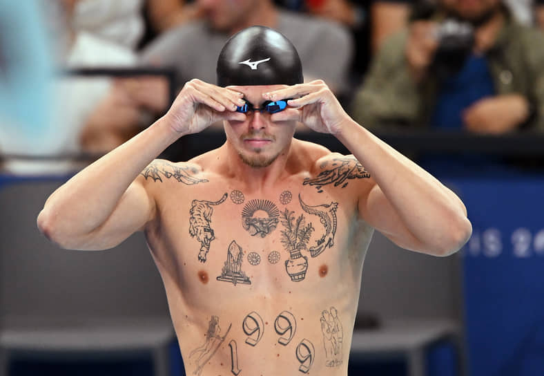Российский пловец Евгений Сомов во время соревнований по плаванию на 100 м брассом