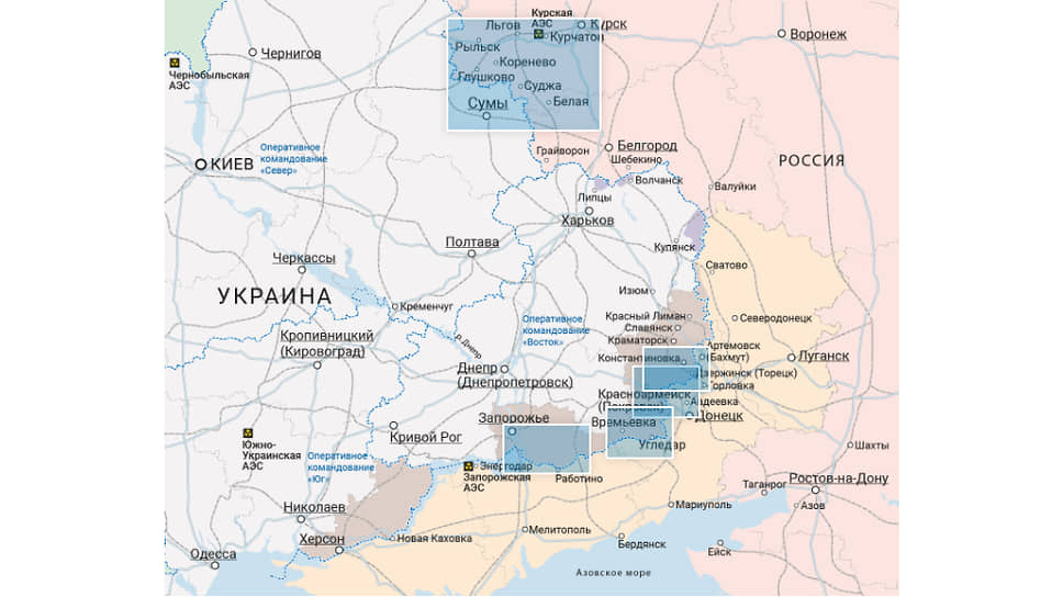 Карты боевых действий в зоне СВО