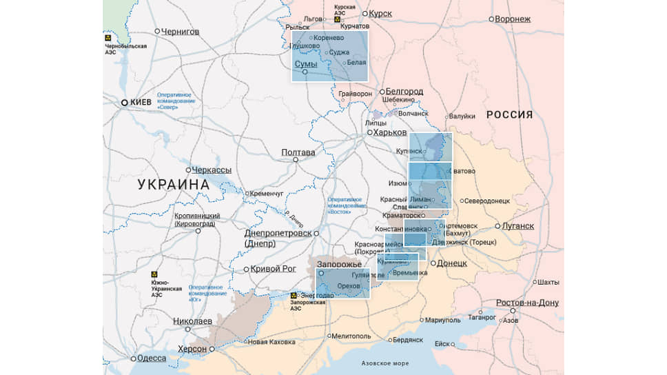 Карты боевых действий в зоне СВО