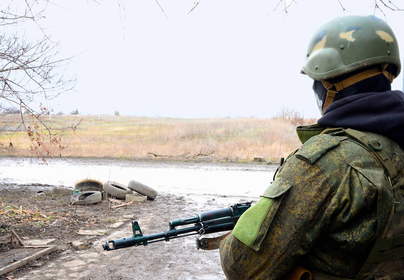 Российский военнослужащий в зоне спецоперации в Запорожской области