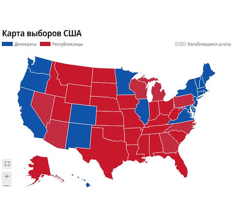 Как проголосовали американские штаты