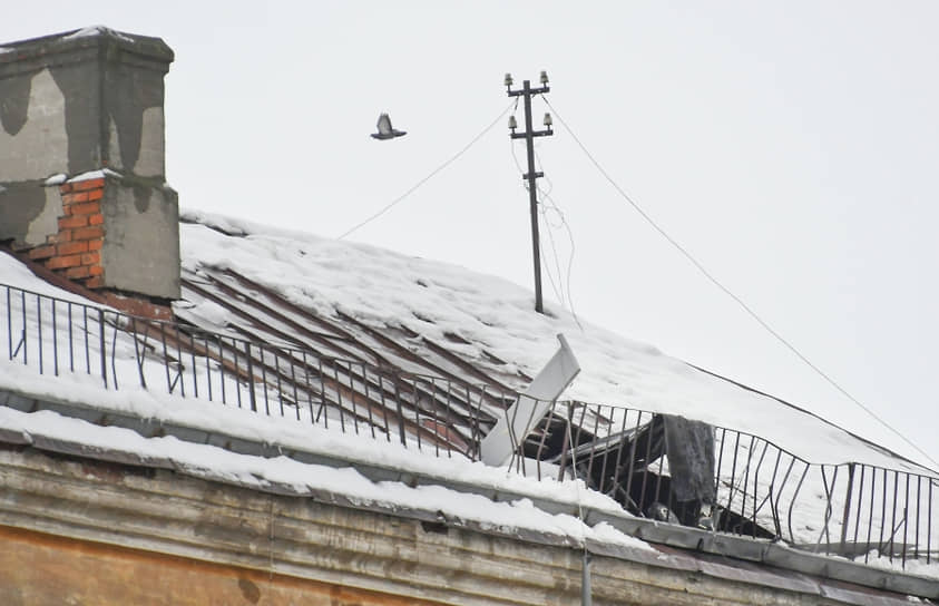 Жилой дом на улице Клары Цеткин, пострадавший при атаке БПЛА