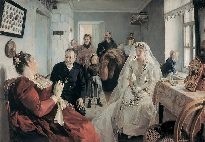 Илларион Прянишников. «В ожидании шафера», 1891