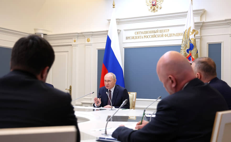 Владимир Путин собрал делегатов съезда «Деловой России» в Ситуационном центре Кремля
