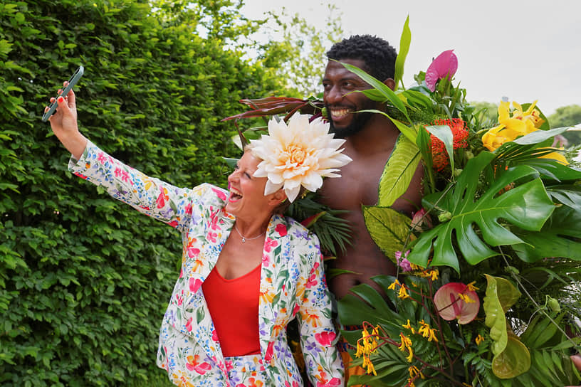 Актер Энди Макдауэлл на фестивале Chelsea Flower Show 