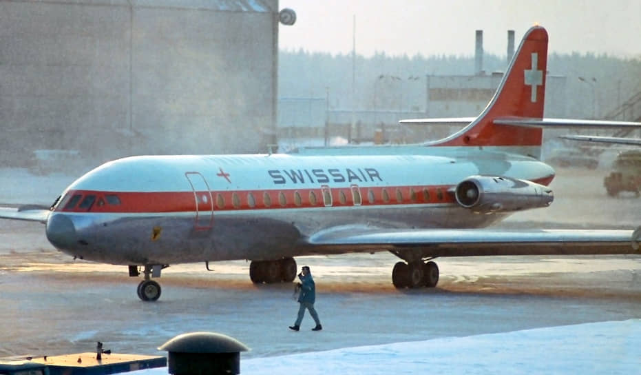 Caravelle SE 210 авиакомпании Swissair, 1970