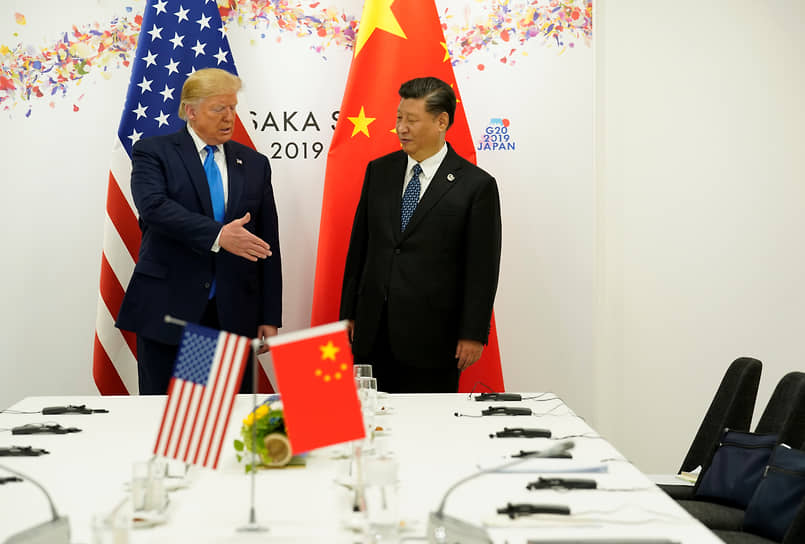 Президент США Дональд Трамп и лидер КНР Си Цзиньпин