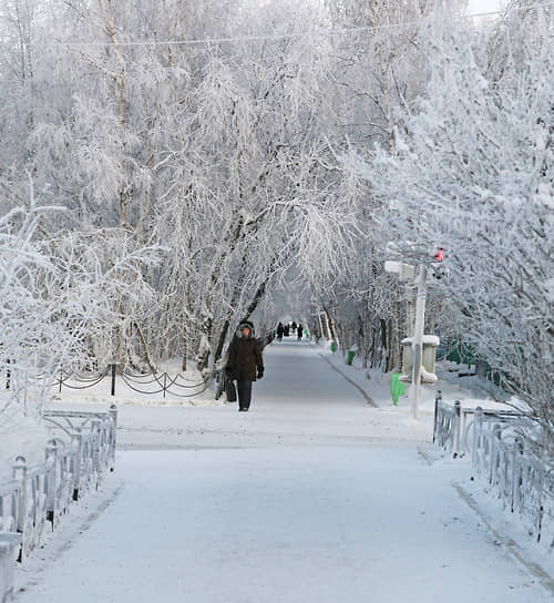 Виды заснеженной Якутии