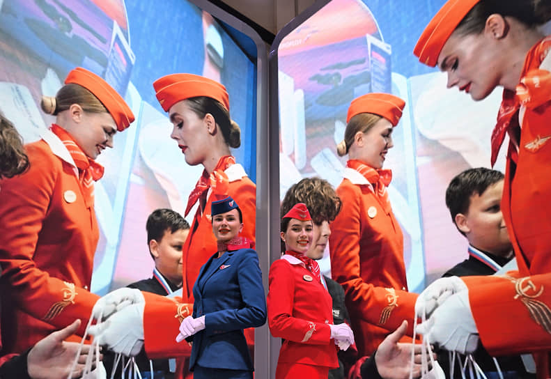 Стенд авиакомпании «Аэрофлот» на ПМЭФ–2025