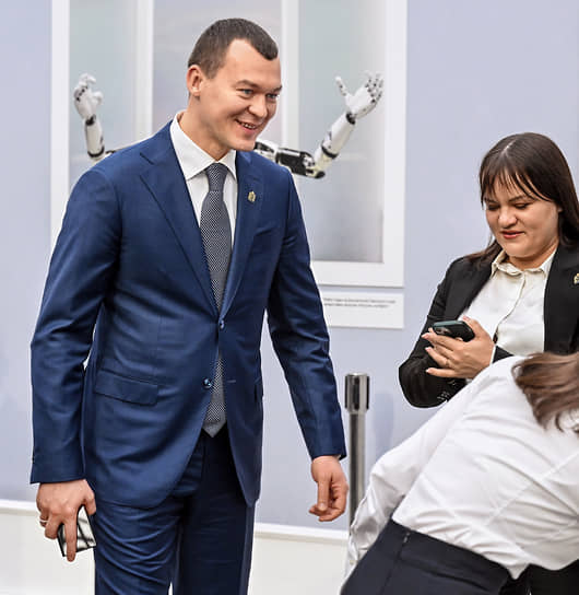 Перед церемонией оглашения ежегодного послания президента РФ Владимира Путина к Федеральному собранию, 2024 год