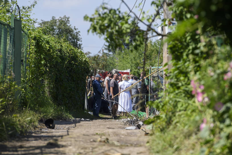 Место падения учебного беспилотника в СНТ  «Дубки»