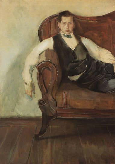 Константин Сомов. «Автопортрет», 1898. Выполнен в Мартышкино, где снимали дачу родители Сомова