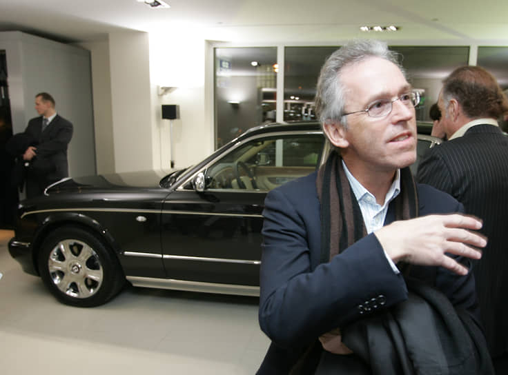 Дерк Сауэр на презентации нового Bentley. 2005 год