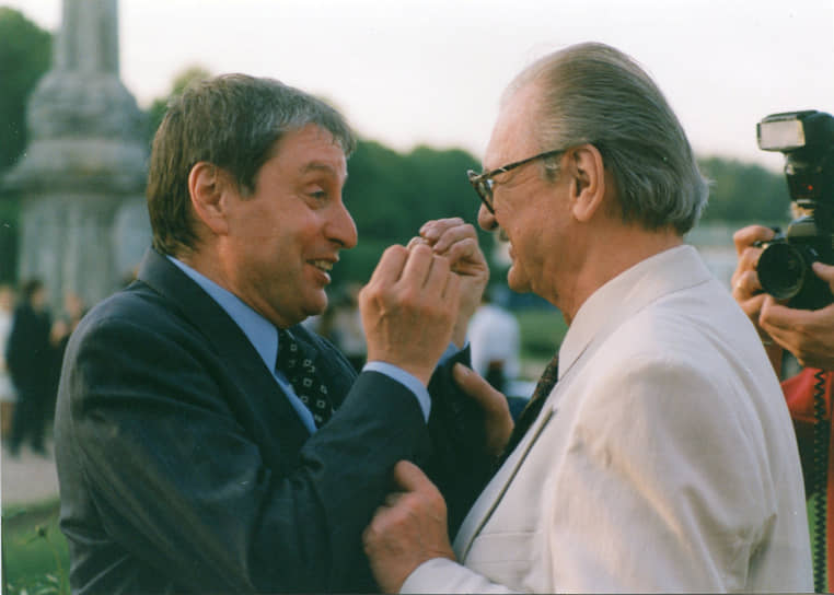 Актеры Вениамин Смехов и Юрий Яковлев, 1990-е годы