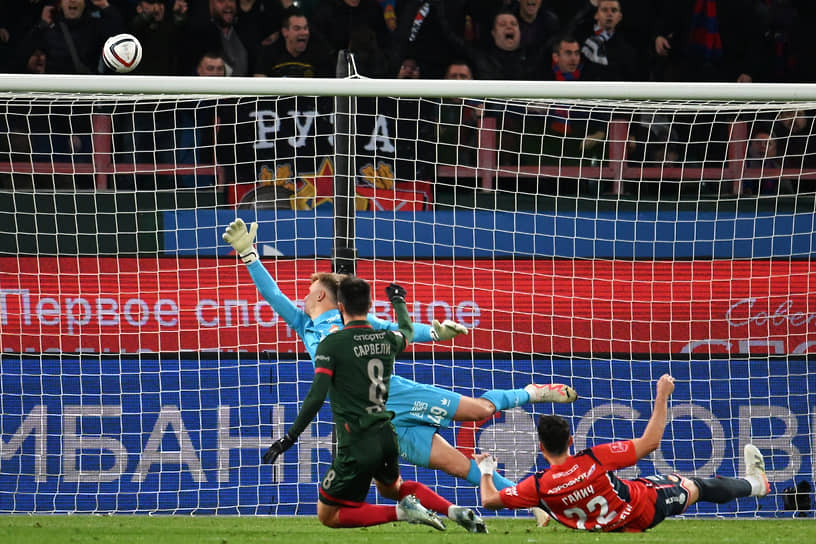 Матч между командами «Локомотив» и ЦСКА 