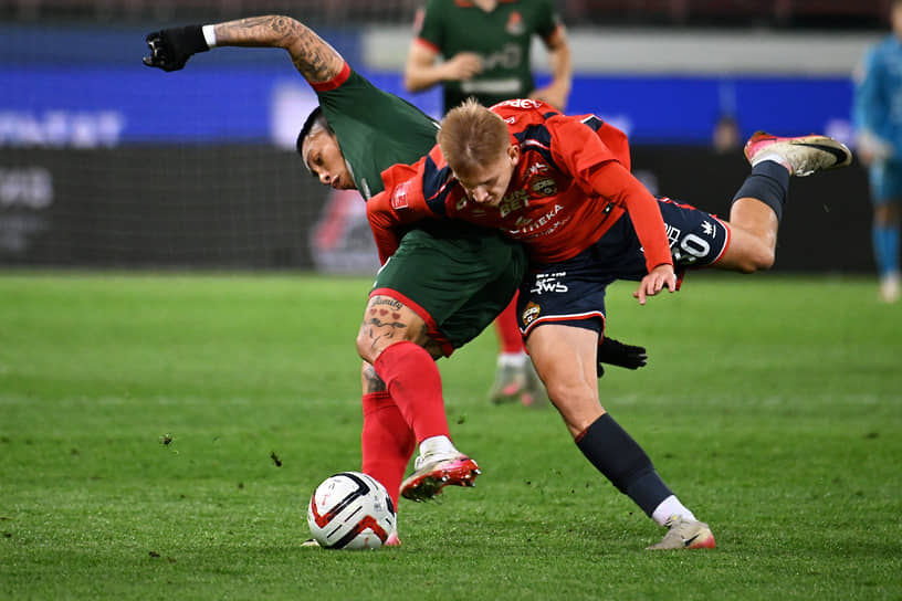 Матч между командами «Локомотив» и ЦСКА 